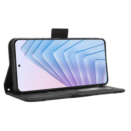 Чехол-книжка Skin Feel Calf на Xiaomi Redmi Note 14 4G 164.84mm EU Version - черный