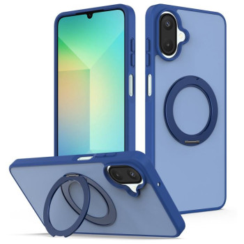 Магнітний чохол Escase Skin Feel з поворотною підставкою на Samsung Galaxy A08 / A07 4G&amp;5G — синій