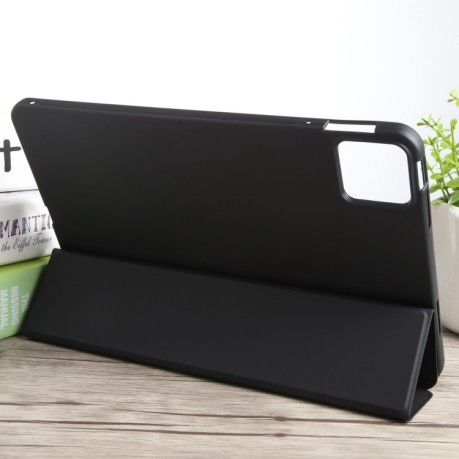 Чехол-книжка Litchi Texture для Xiaomi Pad 7 / Pad 7 Pro - черный