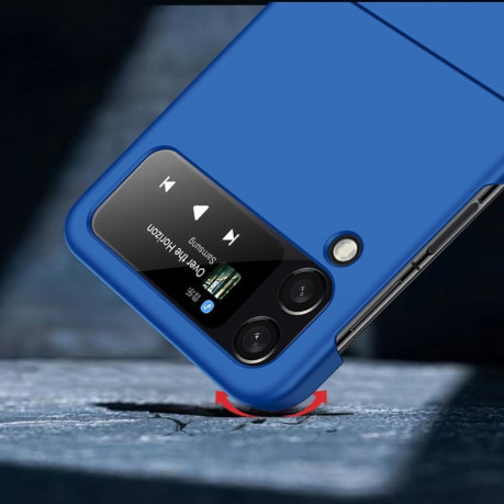 Противоударный чехол Big Hole Fuel Injection для Samsung Galaxy Flip4 - голубой