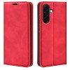 Чехол-книжка в стиле Retro мягкое покрытие Skin Feel деловой дизайн на Samsung Galaxy A37 5G — красный