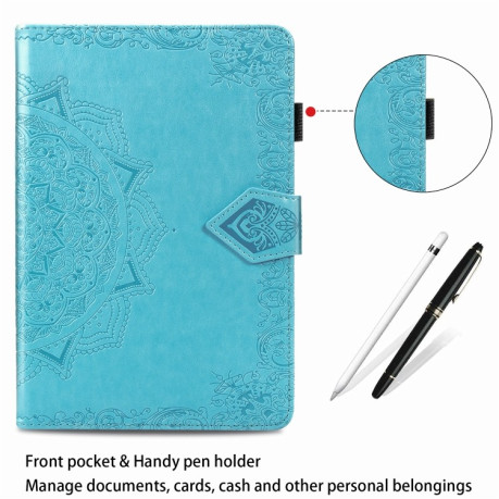 Чехол-книжка Embossed Mandala для iPad Mini 5 / 4 / 3 / 2 / 1 - синий