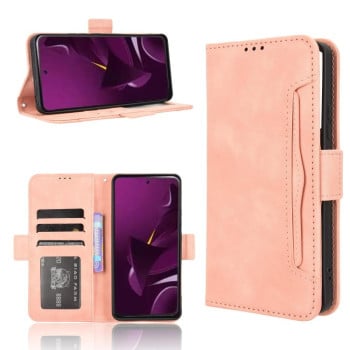 Чохол-книжка Skin Feel Calf на Xiaomi Poco M7 Pro 5G - рожевий
