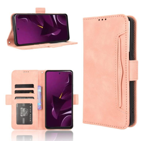 Чехол-книжка Skin Feel Calf на Xiaomi Poco M7 Pro 5G - розовый