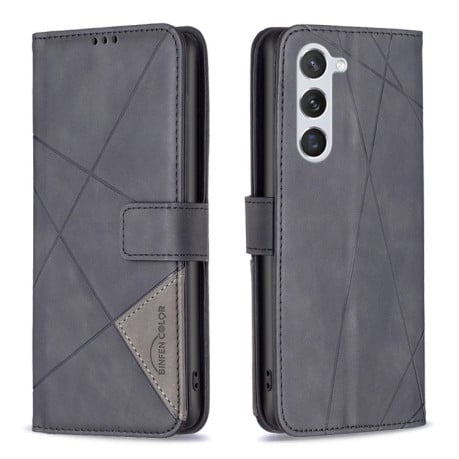 Чохол-книжка Rhombus Texture для Samsung Galaxy S25 5G - чорний