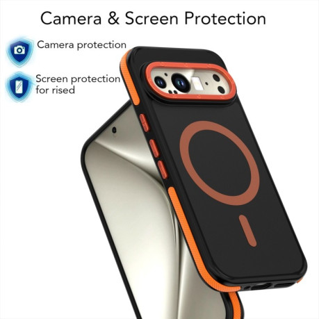 Протиударний чохол Dual-Color Skin Feel Magsafe Magnetic для Google Pixel 9 Pro XL - синій