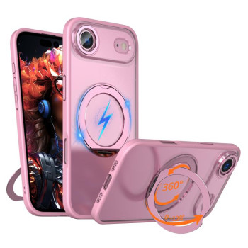 Чехол kalebol с MagSafe и подставкой 360 Metal Ring Holder на iPhone Air - розовый
