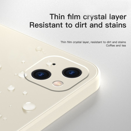 Силіконовий чохол Solid Color Liquid для iPhone 13 Pro - бежевий
