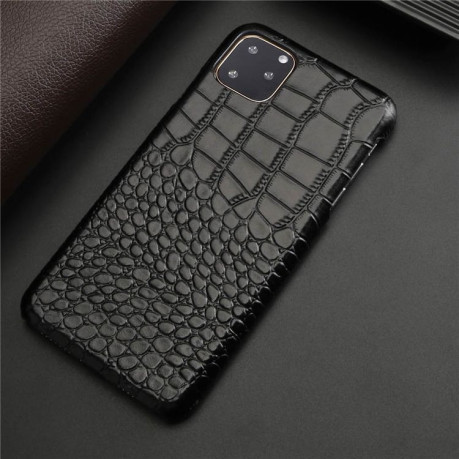 Кожаный чехол EsCase Crocodile Skin-like на iPhone 11 Pro-черный