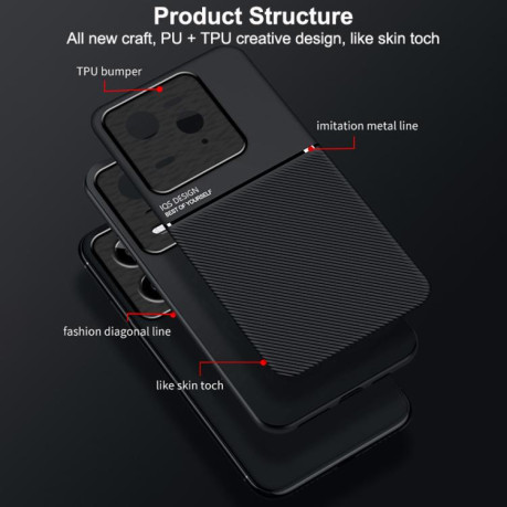 Противоударный чехол Tilt Strip Grain на Realme GT7 Pro - зеленый