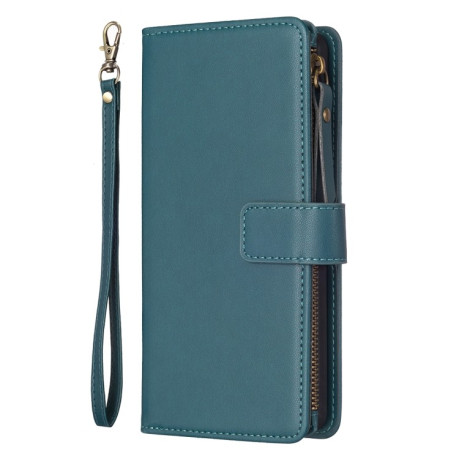 Чехол книжкаа Zipper Wallet Leather Flip на Xiaomi Redmi Note 13 4G - зеленый