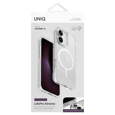 Оригинальный чехол UNIQ LifePro Xtreme на iPhone 16 - Clear