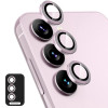 Защитное стекло на камеру ENKAY Aluminium для Samsung Galaxy A16 5G - розовое