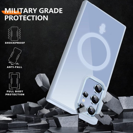 Протиударний чохол Acrylic Magsafe для Samsung Galaxy S24 Ultra 5G - блакитний