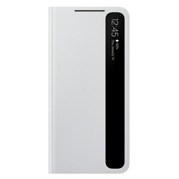 Оригинальный чехол-книжка Samsung Clear View Standing Cover для Samsung Galaxy S21 Plus grey