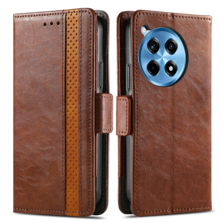 Чохол-книжка Dual-side Magnetic Buckle для OnePlus Ace 3 Pro - коричневий