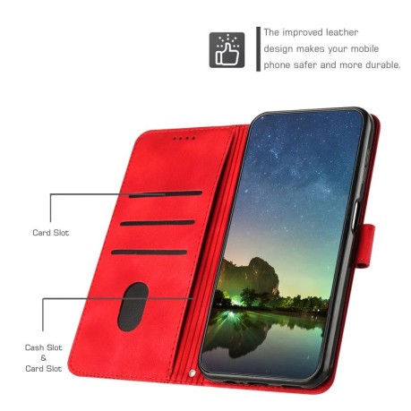Чехол-книжка Dream Triangle Leather на Infinix Hot 50 4G - красный