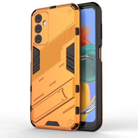 Противоударный чехол Punk Armor для Samsung Galaxy M14 5G - оранжевый