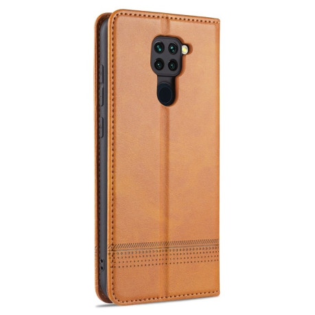 Чехол-книжка AZNS Magnetic Calf на Xiaomi Redmi Note 9 / 10X - коричневый