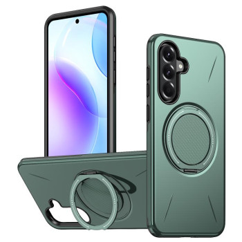 Ударостійкий чохол Kalebol з MagSafe і підставкою на Samsung Galaxy A37 5G — сірий/зелений