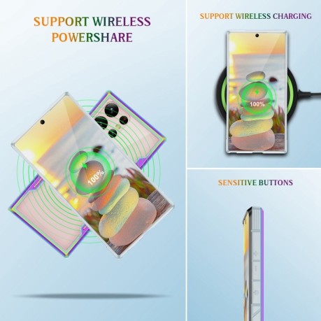 Противоударный чехол Defender Metal Clear для Samsung Galaxy S23+Plus 5G - разноцветный