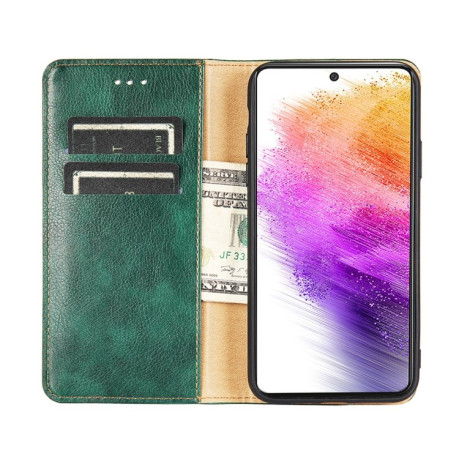 Чехол-книжка Gloss Oil Solid для Samsung Galaxy M13 - розовое золото