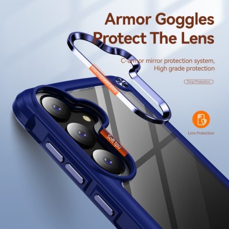 Протиударний чохол Lens Protection на Samsung Galaxy S24 5G - синій