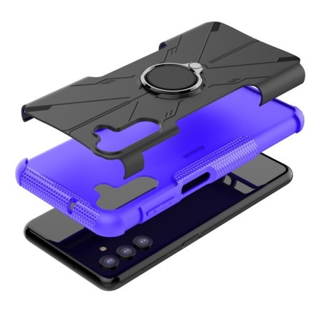 Противоударный чехол Machine Armor Bear для Samsung Galaxy A04s/A13 5G - фиолетовый