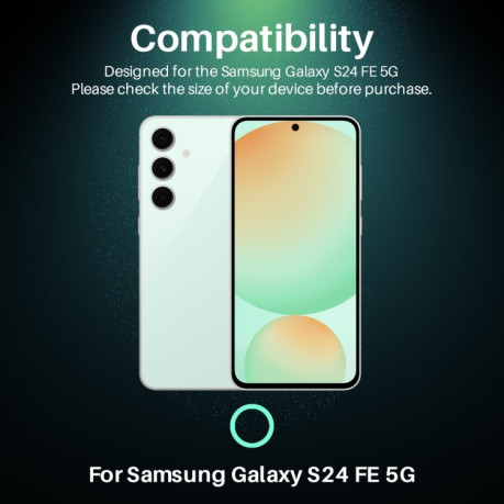 Защитное стекло NORTHJO Glitter Camera Lens Protector Tempered Glass Metal Ring на Samsung Galaxy S24 FE 5G - зеленое