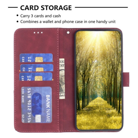 Чехол-книжка Rhombus Texture для Realme C53/C51 - красный