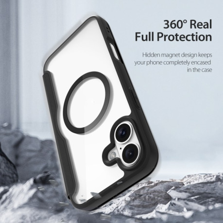 Чохол-книжка DUX Skin X Pro Series Magsafe на iPhone 16 Plus - чорний