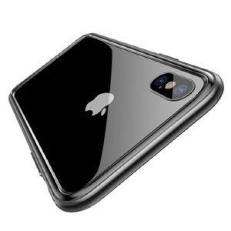 Ударопрочный бампер Baseus Magnetite Hardware Case для iPhone X/XS -серый