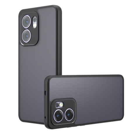 Противоударный чехол Armor Precise Hole PC Hybrid TPU для OPPO Reno13 F 5G - черный