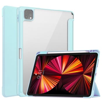 Чохол-книга Transparent Acrylic для iPad Air 4  10.9 (2020)/Pro 11 (2018)/Pro 11 (2020)/Pro 11 (2021) - блакитний