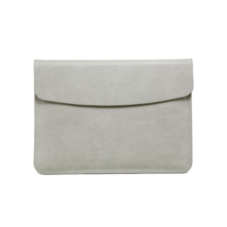 Чехол-сумка Litchi Texture Liner для MacBook 15.4 A1398 - серый