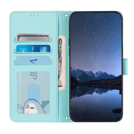 Чохол-книжка Cat Embossing Pattern на Xiaomi Redmi Note 14 4G 164.84mm - зелений