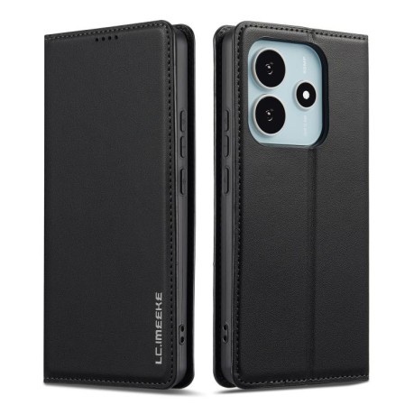 Чохол-книжка LCIMEEKE LC-001 Series для Xiaomi Redmi Note 14 4G 164.84mm - чорний