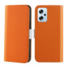 Чехол-книжка Candy Color Litchi для Xiaomi Poco X4 GT 5G - оранжевый