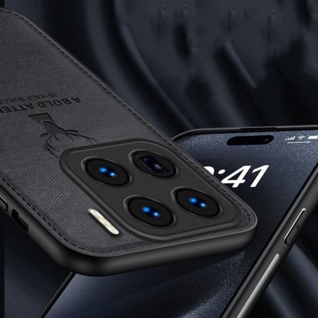 Ультратонкий чехол Deer Head Cloth Skin для Xiaomi 15 Pro 5G - синий