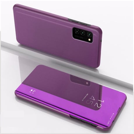 Чехол книжка Clear View на Samsung Galaxy A13 4G - фиолетовый