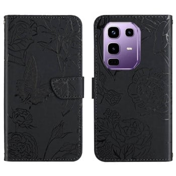 Чохол-книжка Skin Feel Butterfly Embossed для Infinix Note 50 Pro+ 5G - чорний
