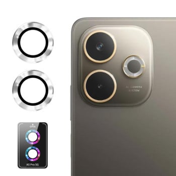 Захисне скло на камеру ENKAY Hat-Prince 9H на OPPO A5 Pro 4G / 5G - сріблясте