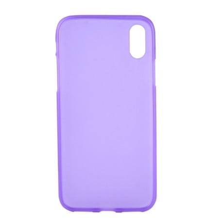 Чохол iPhone X/Xs Solid Color Frosted фіолетовий