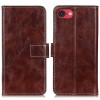 Чехол-книжка Magnetic Retro Crazy Horse Texture на iPhone 17e/16e - коричневый