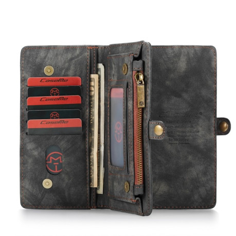 Кожаный чехол- кошелек CaseMe-008 на iPhone 11 Pro - черный