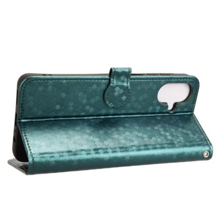 Чехол-книжка Honeycomb Dot на Samsung Galaxy A07 4G - зеленый