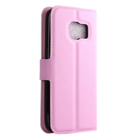 Чохол-книжка Litchi Texture Samsung Galaxy S7 - рожевий