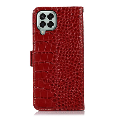 Шкіряний чохол-книжка Crocodile Top Layer Samsung Galaxy M33 5G - червоний