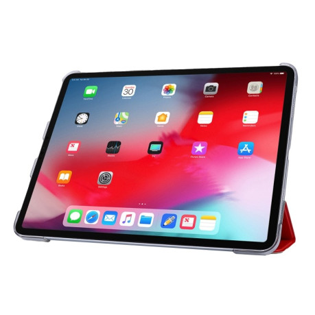 Чохол-книжка Silk Texture Three-fold на iPad Pro 12.9 (2021/2020) - червоний