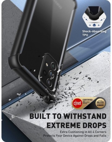 Двухсторонний чехол Supcase Iblsn Ares для Samsung Galaxy A72 - Black